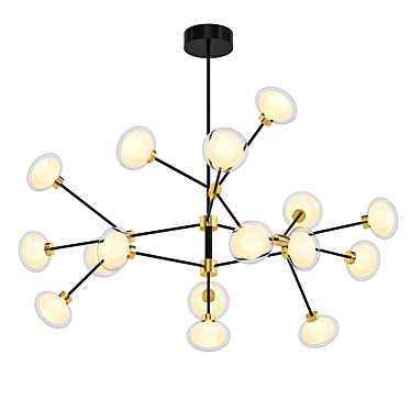 Elegant Crystal Chandelier 3D model image 1 