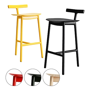 Radice Stools by Mattiazzi: Modern European Design 3D model image 1 