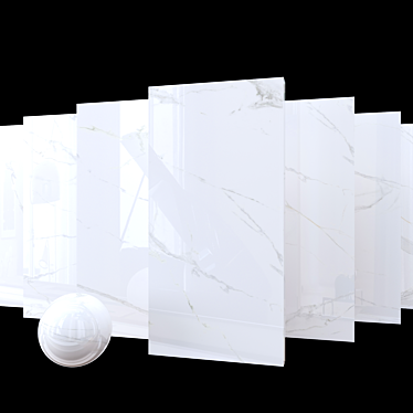 Royal Marble: White Elegance 3D model image 1 