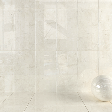 Santa Fe Bone Wall Tiles: Multi-Texture Collection 3D model image 1 