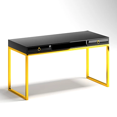 Modern Office Desk: 1400mm Length 3D model image 1 