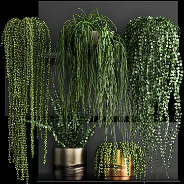 Title: Vertical Green Decor - Exotic & Tropical Plants 3D model image 1 