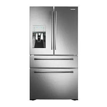 Samsung RF24HSESBSR - Sleek & Spacious Refrigerator 3D model image 1 