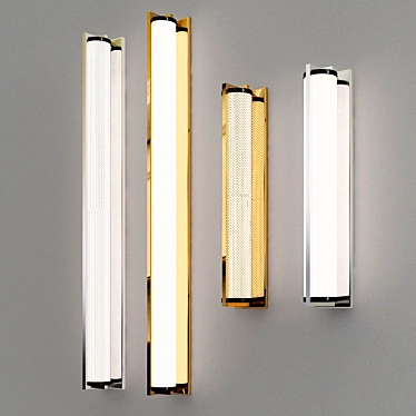 Modern Urban Chic Wall Sconce 3D model image 1 