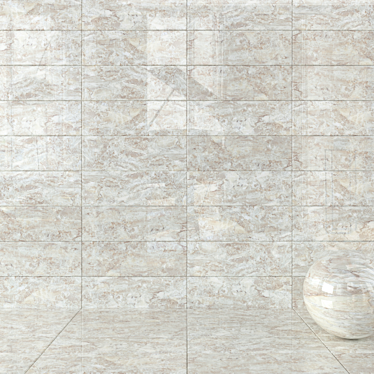 Jupiter Beige Wall Tiles: Multi-texture, High-definition, 30x90 cm 3D model image 1 