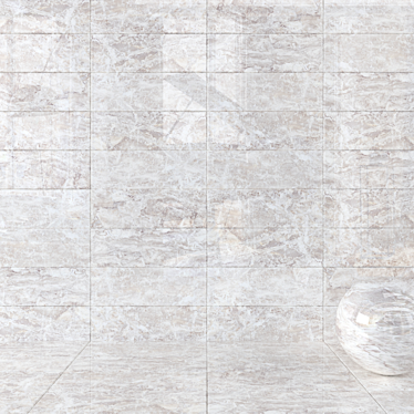 Jupiter Light Flora Wall Tiles - 3D Textured Set 3D model image 1 