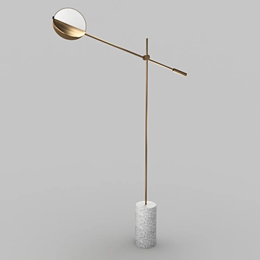 Bolia Gold Brass Pendant Light 3D model image 1 