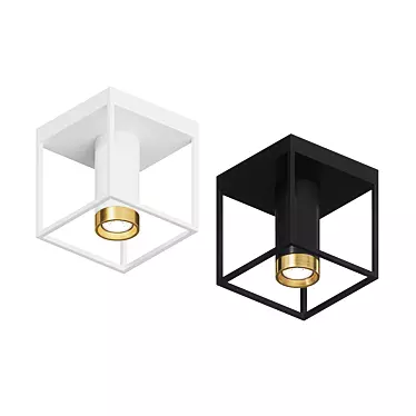 Cubic LED Luminaire TALSI-C: Stylish and Functional 3D model image 1 