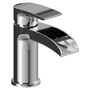 Cali Vigo Waterfall Mono Basin - Stylish Deck Mounted Mixer 3D model image 1 