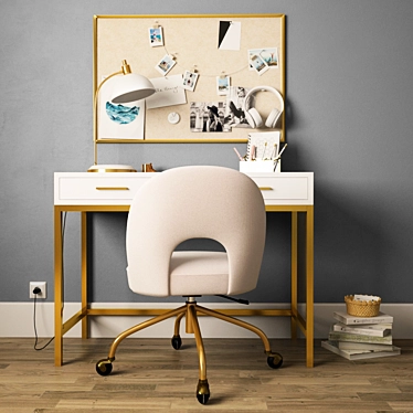 Versatile Workspace Setup 3D model image 1 