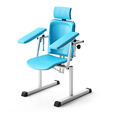 Sleek Blood Donation Armchair 3D model image 1 