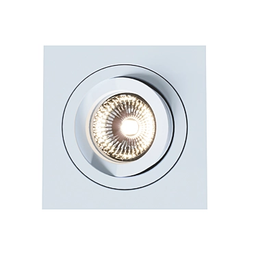 BASICO GU10 Downlight: Modern LED Luminaire 3D model image 1 