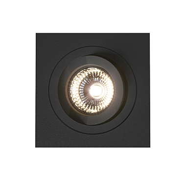 Modern Black BASICO GU10 LED Downlight - C0008 3D model image 1 