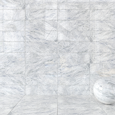 Bergama Gray Wall Tiles: 6 HD Textures | Multi-texture 3D model image 1 