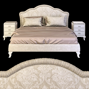 Elegant Giorgiocasa Casa Bella Bed 3D model image 1 