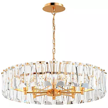 Puntes Pendant Lamp: Gold Modern Maytoni 3D model image 1 