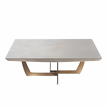 Garda SPACE Coffee Table: Sleek Metal Design 3D model image 1 