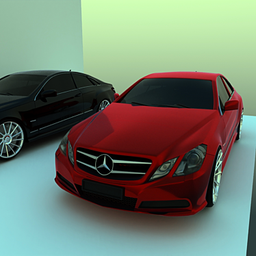 Elegant Mercedes-Benz Coupe 3D model image 1 