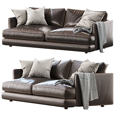 Haven 84" Sofa: Stylish, Comfortable 3D model image 1 