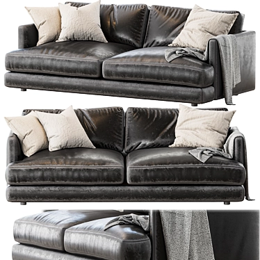 Cozy Haven Sofa: Stylish & Comfortable 3D model image 1 