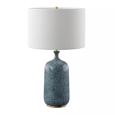 Culloden Table Lamp: Elegant Blue Lagoon Illuminate 3D model image 1 