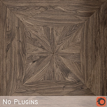 Menshikov Palace Parquet | Anthracite Brown 3D model image 1 