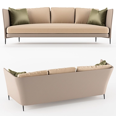 Elegant Käbu Sofa: Modern Design 3D model image 1 