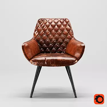 Vintage Harry Old Chair 3D model image 1 