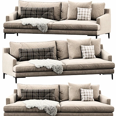 Modern Poliform Bellport Sofa 3D model image 1 