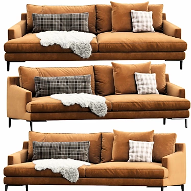 Elegant Poliform Bellport Sofa 3D model image 1 