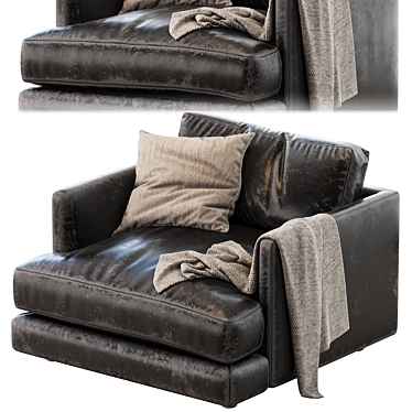 Cozy Haven Chair: Ultimate Comfort 3D model image 1 