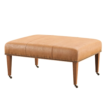Elegant Butterscotch Ottoman: Must-Have for Every Cocktail Lover 3D model image 1 