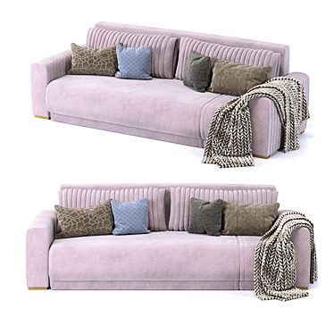 Opium Dream Sofa: Luxury in 5 Words 3D model image 1 