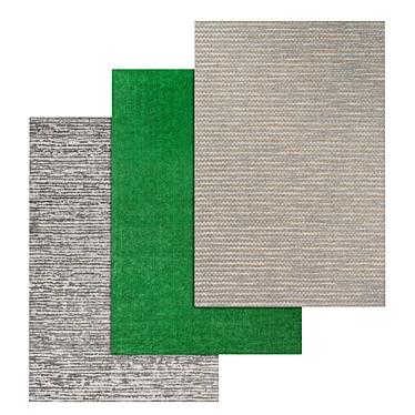 Deluxe Carpet Set: High-Quality Textures for Close and Distant Views 3D model image 1 