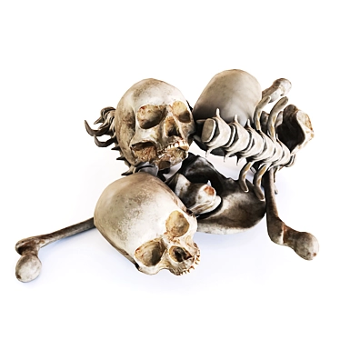 Grim Collection: Skull Pile 3D model image 1 