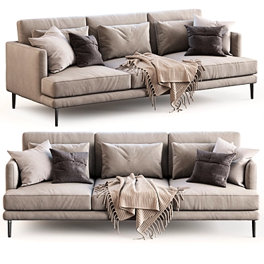 Luxury Bonaldo Sofa Paraiso: Contemporary Elegance at its Finest 3D model image 1 