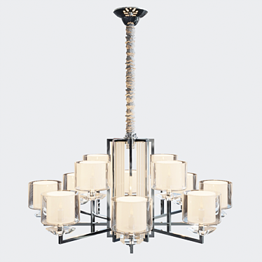 Newport 4400 Chandelier: Elegant and Spacious 3D model image 1 