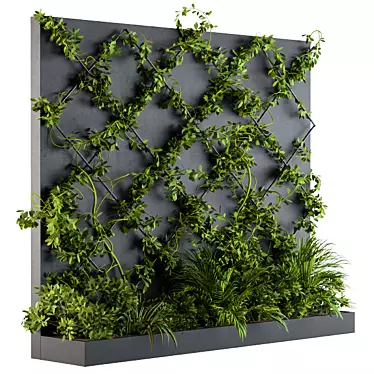 Green Oasis - Living Wall Art 3D model image 1 