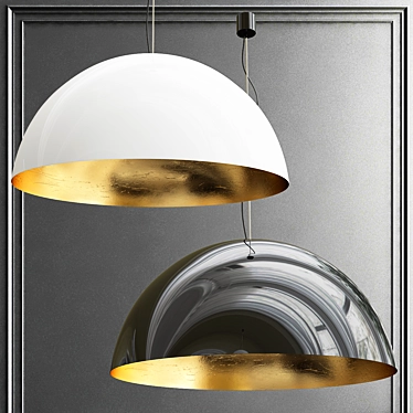 Amedeo Pendant Light: Modern Elegance 3D model image 1 