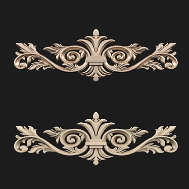 Elegant Classic Decorative Element 3D model image 1 