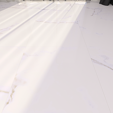Calacatta White Marble Floor Set 3D model image 1 