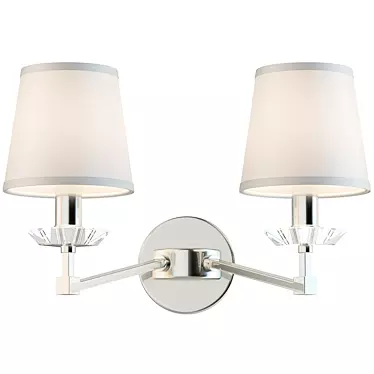 Maytoni Beira Wall Lamp: Classic Design, Nickel Finish 3D model image 1 