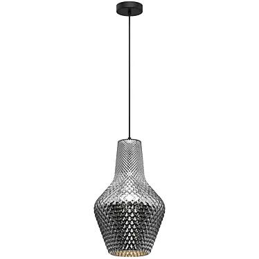 Maytoni Tommy Pendant Lamp - Stylish Black Chrome Pendant with Glass Shade 3D model image 1 