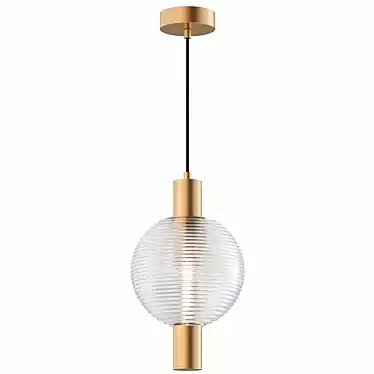 Maytoni Rueca Pendant Lamp in Brass  3D model image 1 