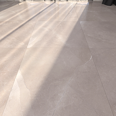 Elegant Gray Marble Floor 3D model image 1 