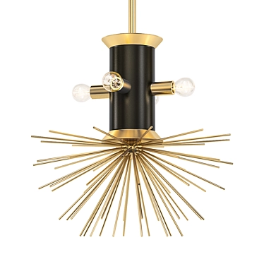 Hedgehog Chandelier: An Elegant Delight 3D model image 1 