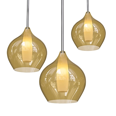 Amber One II Pendant Light 3D model image 1 