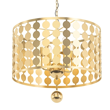 Elegant Layla Light Chandelier 3D model image 1 