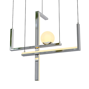 VeniceM Less 3 Pendant Light 3D model image 1 