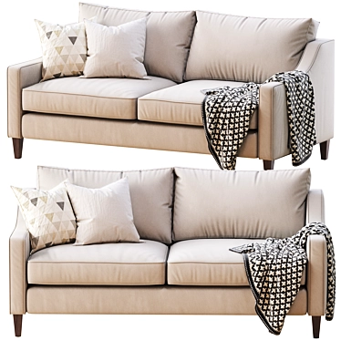 Modern Paidge Sofa: 72.5" Comfort for Two 3D model image 1 